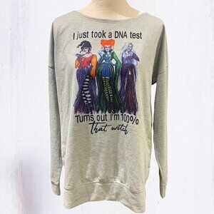 Sanderson Sisters "Took a DNA Test" Sassy Long sleeve Tshirt SIze XL